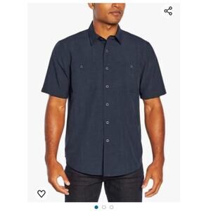 Orvis Tech Chambray Performance Shirt Mens M • Blue Stretch Utility • EUC